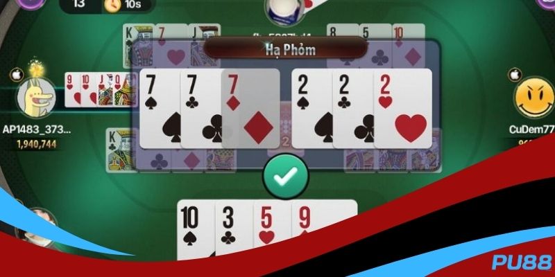 Game phỏm có cách tính điểm thú vị